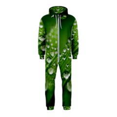 Green Water Leaf Hooded Jumpsuit (kids)