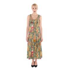 Pattern Seamless Sleeveless Maxi Dress by artworkshop