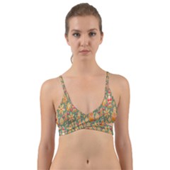 Pattern Seamless Wrap Around Bikini Top by artworkshop