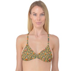 Pattern Seamless Reversible Tri Bikini Top by artworkshop