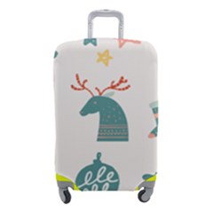 Reindeer Stars Socks Stick Candy Cane Luggage Cover (small) by artworkshop