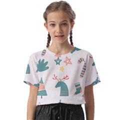 Reindeer Stars Socks Stick Candy Cane Kids  Basic Tee by artworkshop