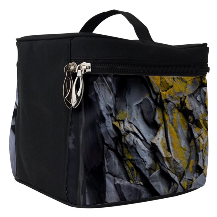 Rock Wall Crevices  Make Up Travel Bag (Small)