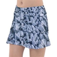 Rocks Stones Gray Gravel Rocky Material  Classic Tennis Skirt by artworkshop