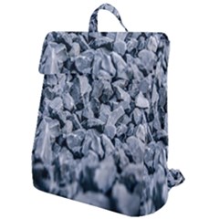 Rocks Stones Gray Gravel Rocky Material  Flap Top Backpack by artworkshop