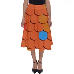 Roof Roofing Tiles  Perfect Length Midi Skirt by artworkshop