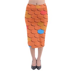 Roof Roofing Tiles  Midi Pencil Skirt by artworkshop