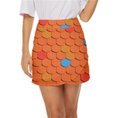 Roof Roofing Tiles  Mini Front Wrap Skirt by artworkshop