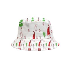 Santa Claus Snowman Christmas  Bucket Hat (kids) by artworkshop