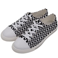 Seamless Abstract Geometric Pattern Background Men s Low Top Canvas Sneakers