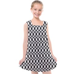 Seamless Abstract Geometric Pattern Background Kids  Cross Back Dress