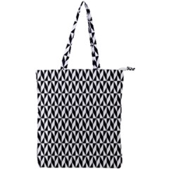 Seamless Abstract Geometric Pattern Background Double Zip Up Tote Bag