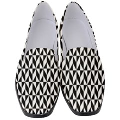 Seamless Abstract Geometric Pattern Background Women s Classic Loafer Heels