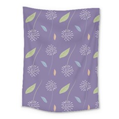 Seamless Pattern Floral Background Violet Background Medium Tapestry by artworkshop