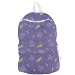 Seamless Pattern Floral Background Violet Background Foldable Lightweight Backpack by artworkshop