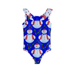 Seamless Repeat Repeating Pattern Kids  Frill Swimsuit