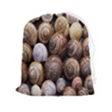 Snail Shells Pattern Arianta Arbustorum Drawstring Pouch (2XL) View1