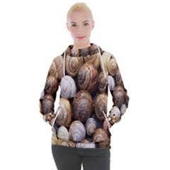 Snail Shells Pattern Arianta Arbustorum Women s Hooded Pullover