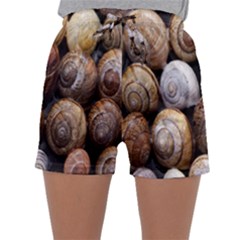 Snail Shells Pattern Arianta Arbustorum Sleepwear Shorts