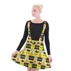 Smily Suspender Skater Skirt by Sparkle