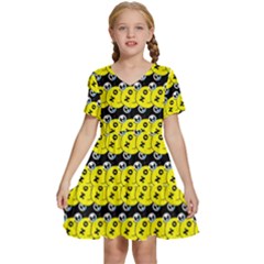 Smile Kids  Short Sleeve Tiered Mini Dress