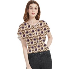 Pugs Butterfly Chiffon Blouse