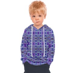 Vertical Striped Ornate Seamless Pattern Kids  Overhead Hoodie