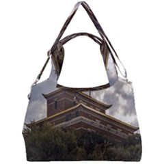 Buddhist Temple, Lavalleja, Uruguay Double Compartment Shoulder Bag