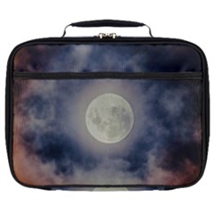 Dark Full Moonscape Midnight Scene Full Print Lunch Bag by dflcprintsclothing