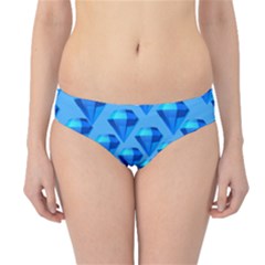 Diamond Pattern Hipster Bikini Bottoms by Sparkle