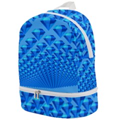 Diamond Pattern Zip Bottom Backpack