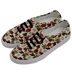 Flowers Pattern Men s Classic Low Top Sneakers by Sparkle