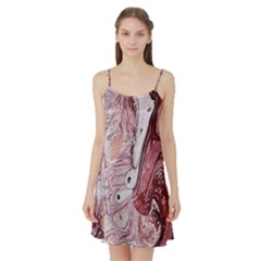 Cora; abstraction Satin Night Slip