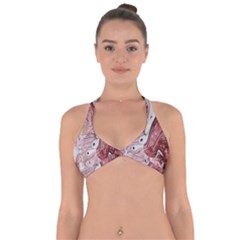 Cora; abstraction Halter Neck Bikini Top