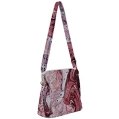 Cora; abstraction Zipper Messenger Bag