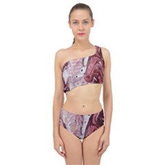 Cora; Abstraction Spliced Up Two Piece Swimsuit by kaleidomarblingart