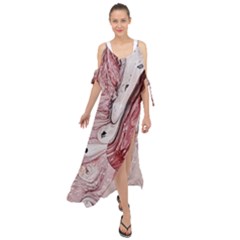 Cora; abstraction Maxi Chiffon Cover Up Dress