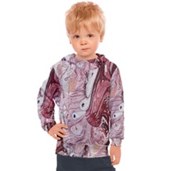 Cora; Abstraction Kids  Hooded Pullover by kaleidomarblingart