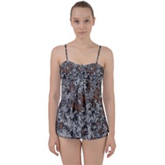 Floral Surface Print Design Babydoll Tankini Set by dflcprintsclothing