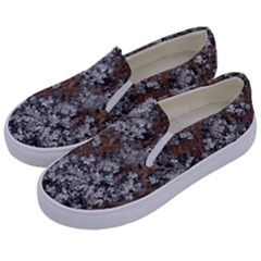 Floral Surface Print Design Kids  Canvas Slip Ons by dflcprintsclothing