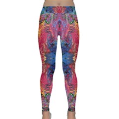 Firey Repeats I Classic Yoga Leggings by kaleidomarblingart