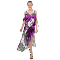 St  Cathy  Maxi Chiffon Cover Up Dress by MRNStudios