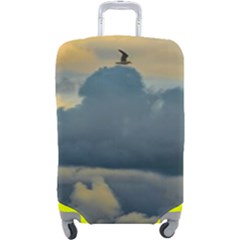 Bird Flying Over Stormy Sky Luggage Cover (large) by dflcprintsclothing