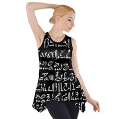 Sanscrit Pattern Design Side Drop Tank Tunic by dflcprintsclothing