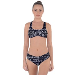 Sanscrit Pattern Design Criss Cross Bikini Set by dflcprintsclothing