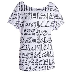 Sanscrit Pattern Design Women s Oversized Tee by dflcprintsclothing