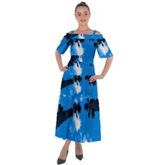 Trees & Sky In Martinsicuro, Italy  Shoulder Straps Boho Maxi Dress  by ConteMonfrey