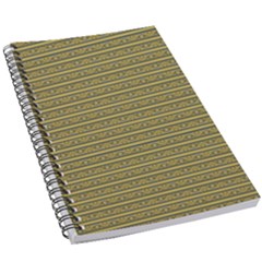 Golden Striped Decorative Pattern 5 5  X 8 5  Notebook by dflcprintsclothing