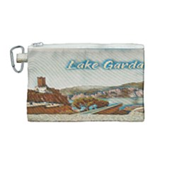 Malcesine Castle On Lake Garda Canvas Cosmetic Bag (medium) by ConteMonfrey