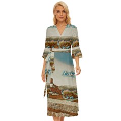 Malcesine Castle On Lake Garda Midsummer Wrap Dress by ConteMonfrey